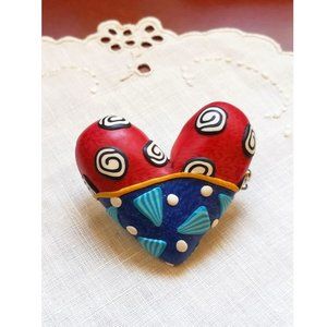 Hand Made Heart Pin